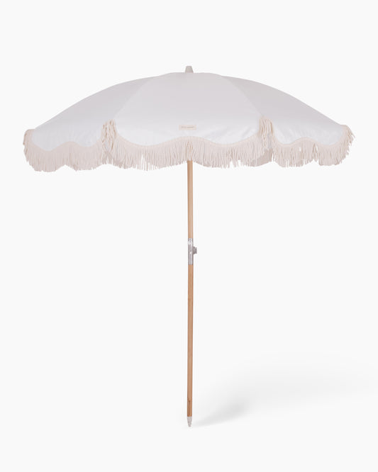 Classy Beach Umbrella - Vintage White