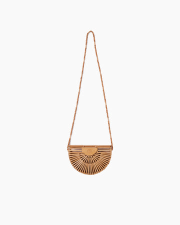 Half Moon Bamboo Purse